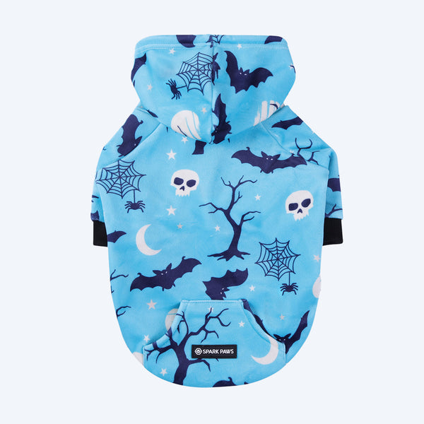 Sudadera con capucha para perro de Halloween - Verde azulado