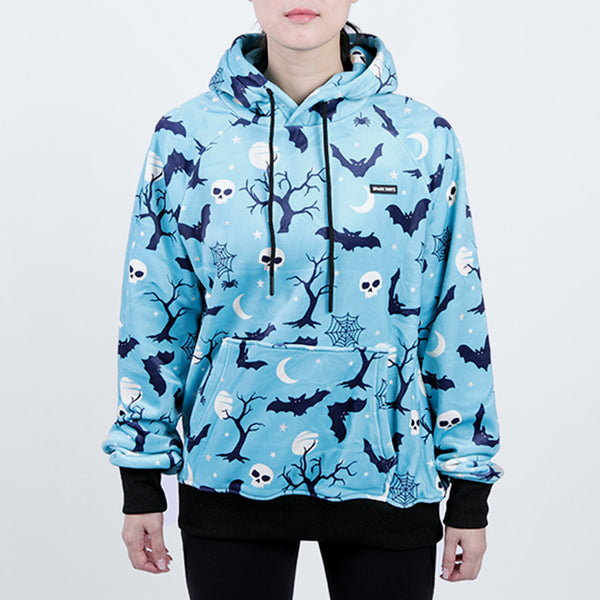 Sudadera con capucha de Halloween con forma de humano - Verde azulado
