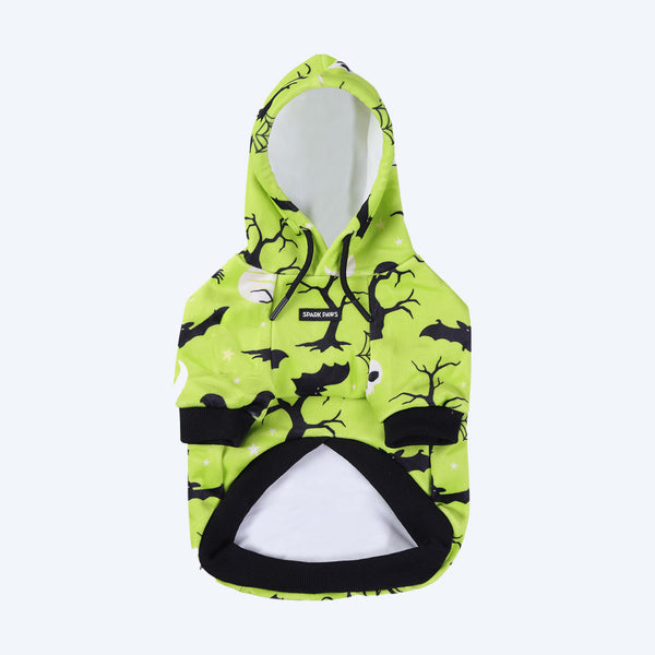 Sudadera con capucha para perro de Halloween - Neón
