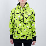 Sudadera con capucha de Halloween con forma de humano - Neón