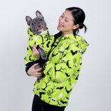Sudadera con capucha de Halloween con forma de humano - Neón