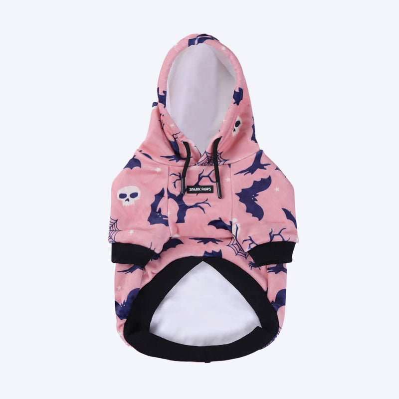 Sudadera con capucha para perro de Halloween - Rosa