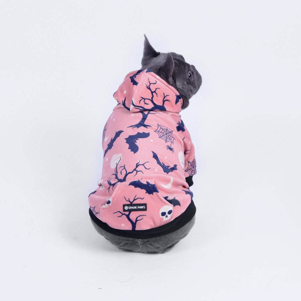 Sudadera con capucha para perro de Halloween - Rosa