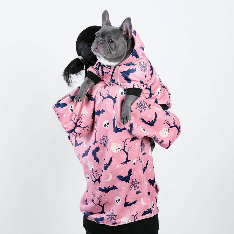 Sudadera con capucha de Halloween con forma de humano - Rosa