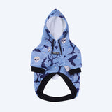 Sudadera con capucha para perro de Halloween - Azul