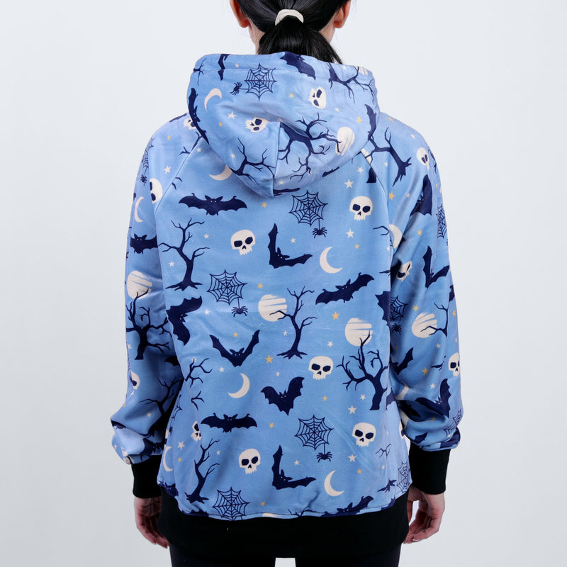Sudadera con capucha de Halloween con forma de humano - Azul