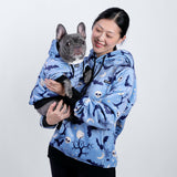 Sudadera con capucha de Halloween con forma de humano - Azul