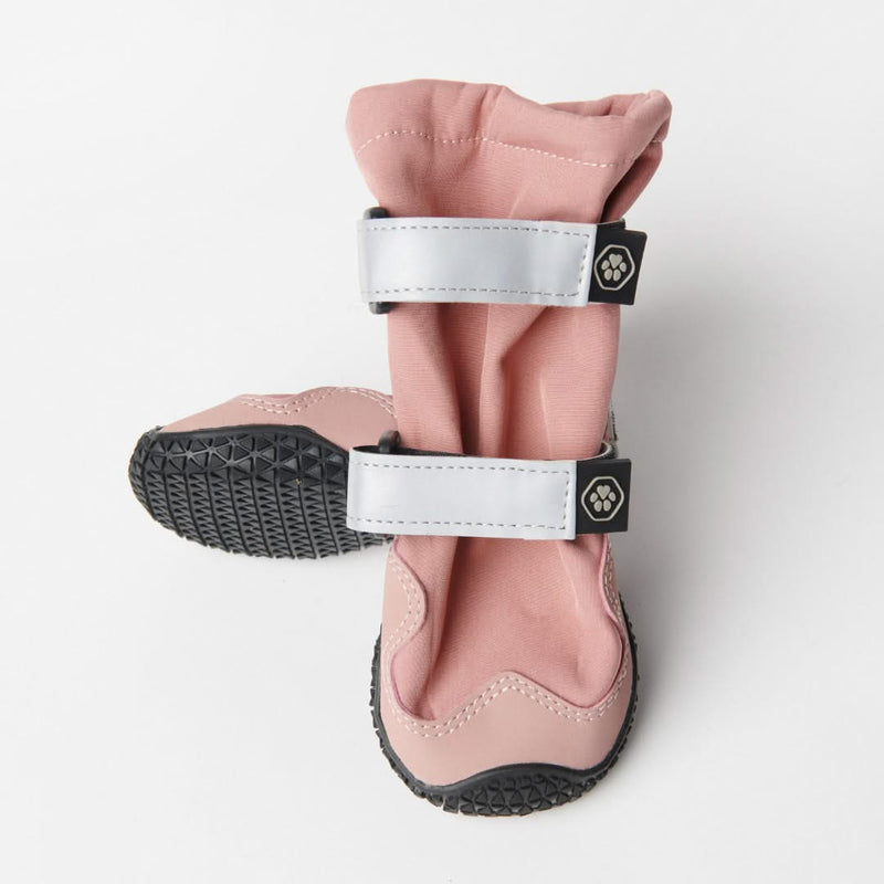 Botas para perros resistentes al agua con estructura flexible - Rosa