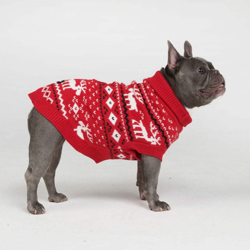 Suéter de punto para perro - Dasher Rojo