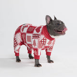 Pijama de Navidad para perro - Patchwork Festivo