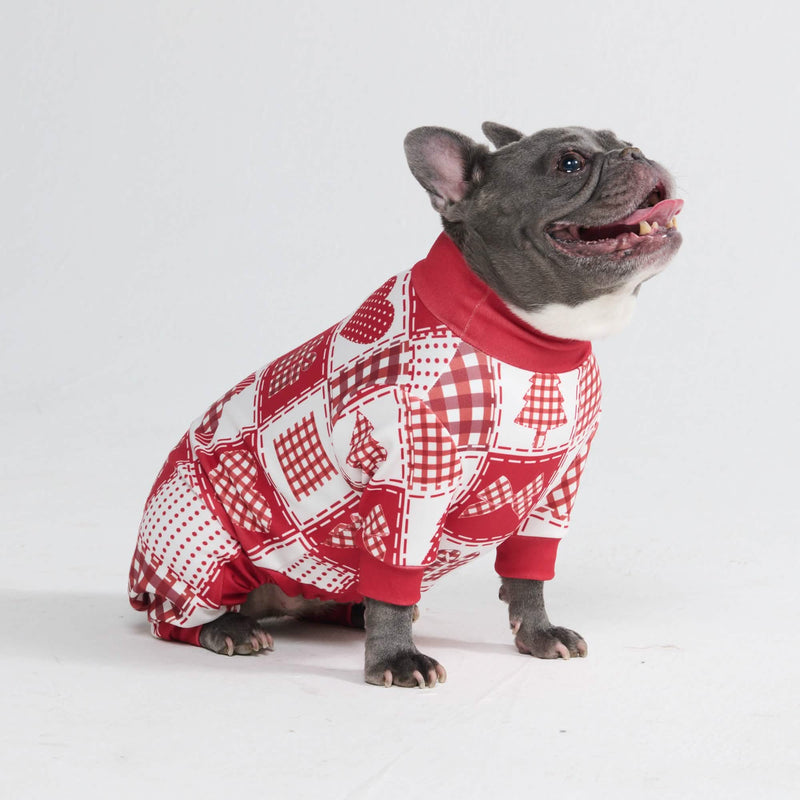 Pijama de Navidad para perro - Patchwork Festivo