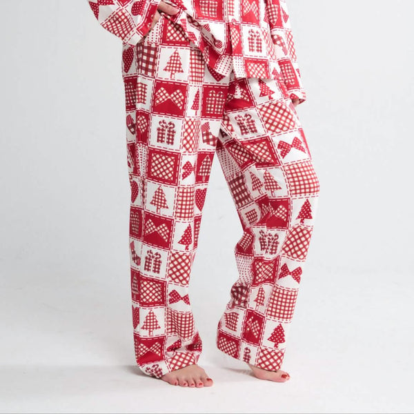 Pantalón del pijama humano - Patchwork Festivo