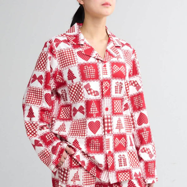 Parte superior del pijama humano - Patchwork Festivo