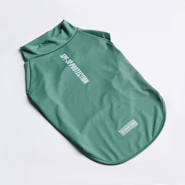 Camiseta para perro con bloqueador solar - Verde oscuro