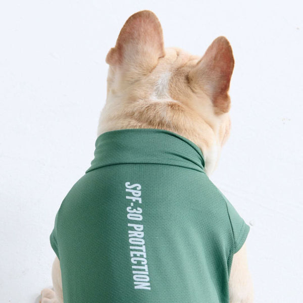 Camiseta para perro con bloqueador solar - Verde oscuro
