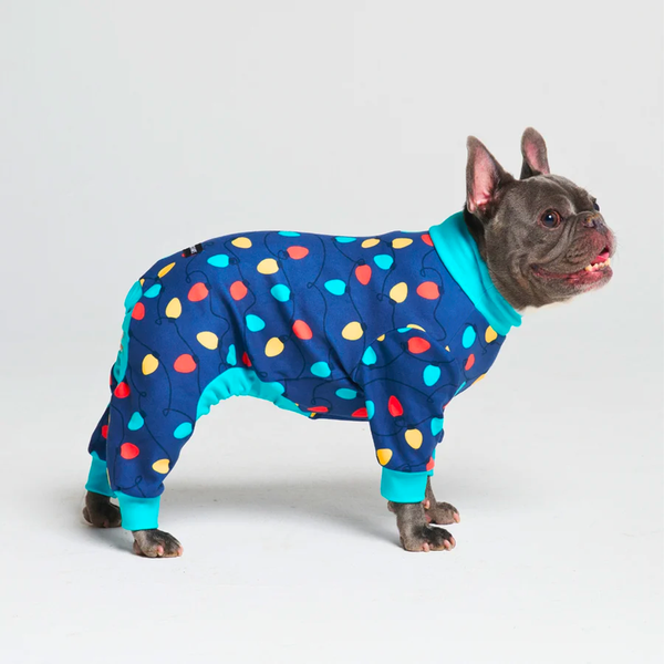 Pijama para Perros - Luces Festivas