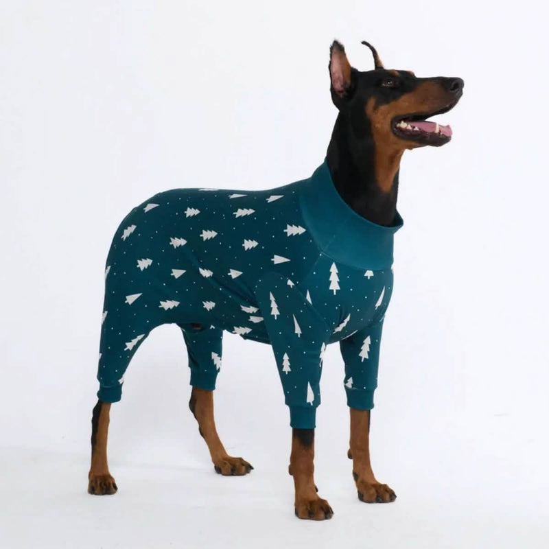 Pijama de Navidad para perro - Pinos Helados