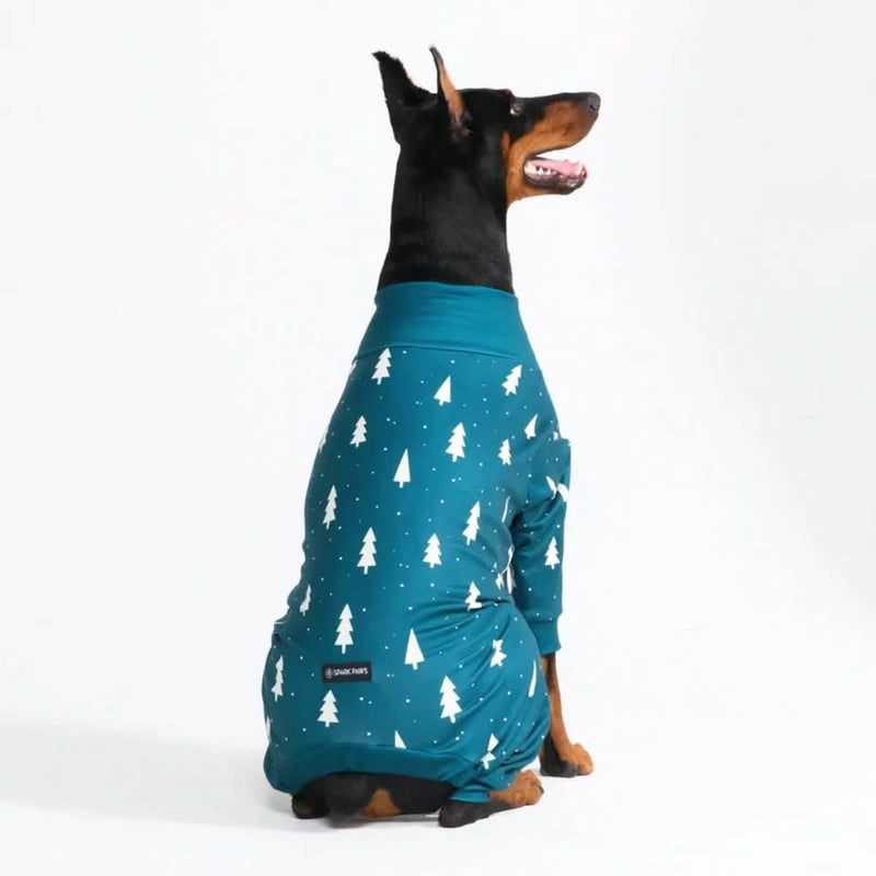 Pijama de Navidad para perro - Pinos Helados