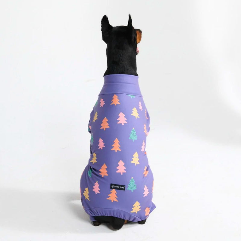 Pijama de Navidad para perro - Árboles de Bastón de Caramelo