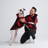 Sudadera de Terciopelo para Perros - Rojo y Negro