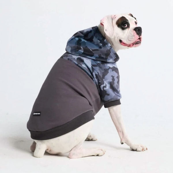 Sudadera con capucha para perro Grey Camo