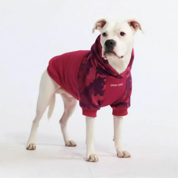 Sudadera con capucha para perro Fushia Camo