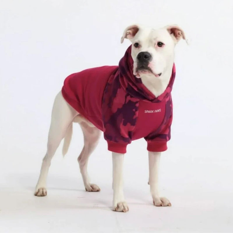Sudadera con capucha para perro Fushia Camo