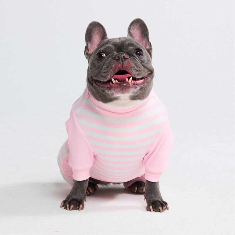 Pijama para Perros - Rayas Rosas