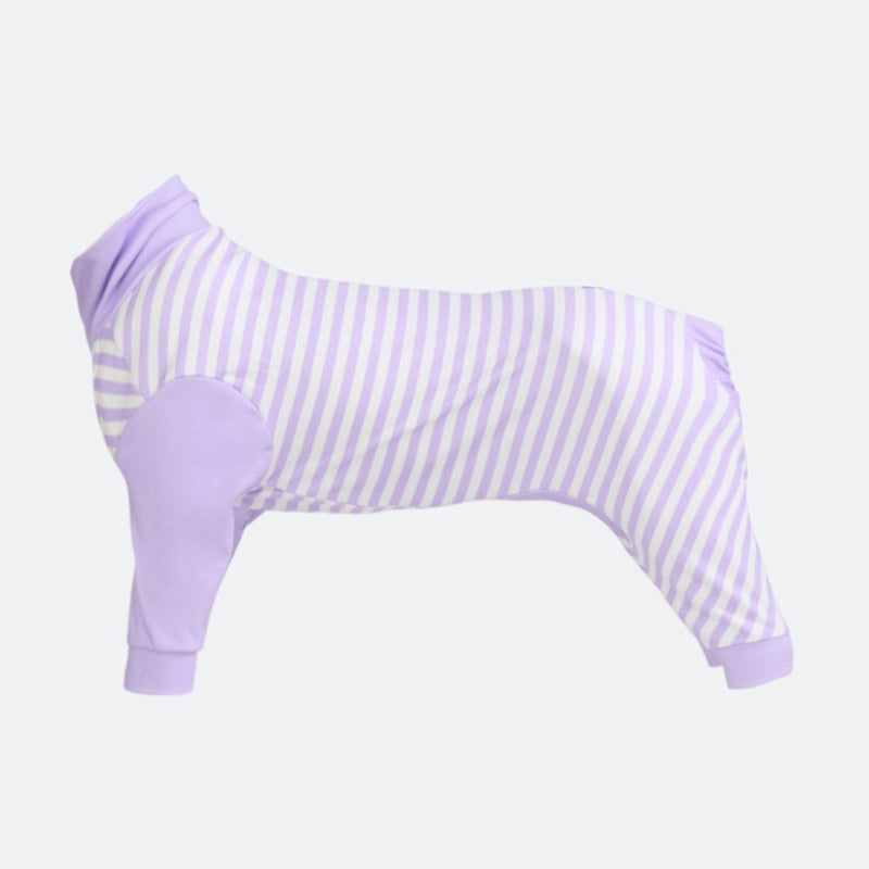 Pijama para Perros - Rayas Moradas