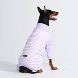 Pijama para Perros - Rayas Moradas