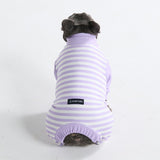 Pijama para Perros - Rayas Moradas