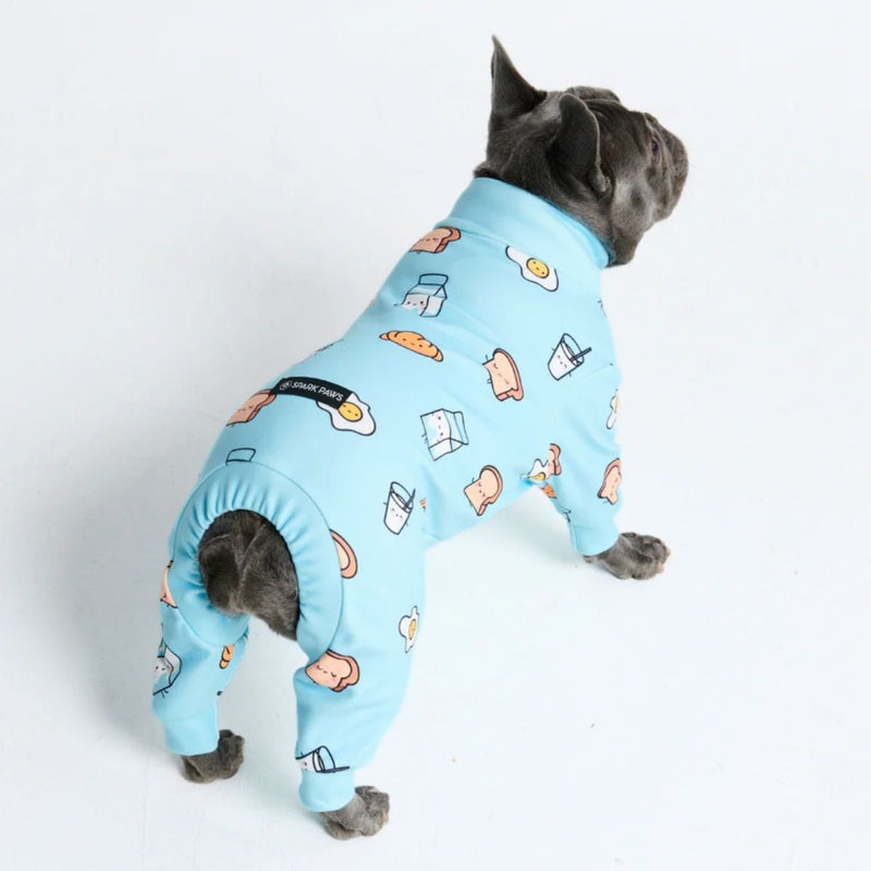 Pijama para Perros - Desayuno Azul