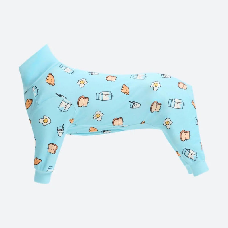 Pijama para Perros - Desayuno Azul