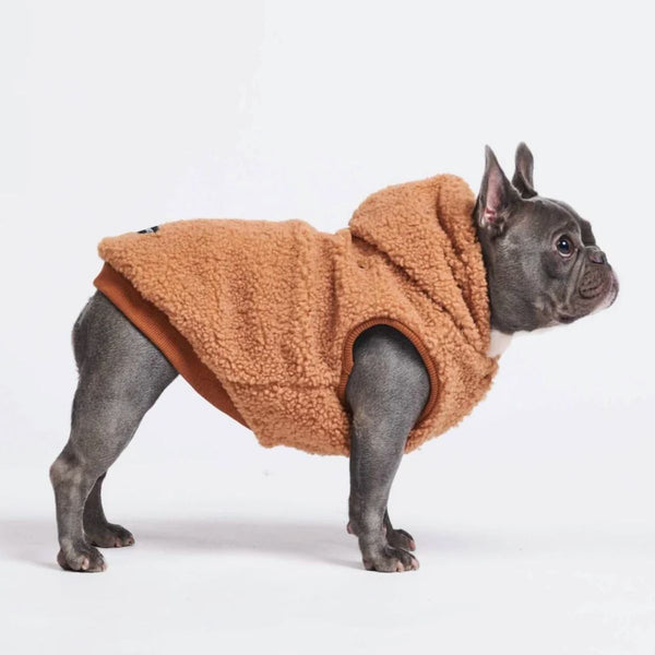 Chaqueta para perro Teddy Sherpa - Marrón