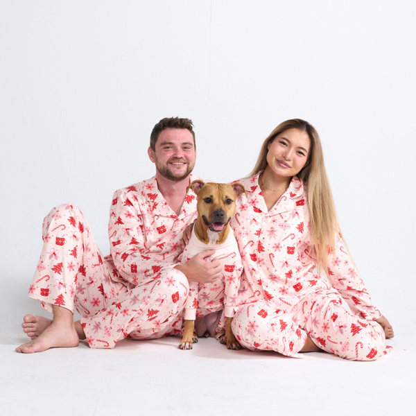 Pantalón del pijama humano - Bastón de Caramelo