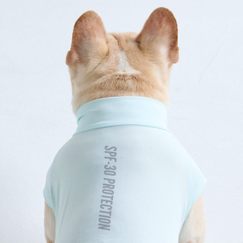 Camiseta para perro con bloqueador solar - Azul claro