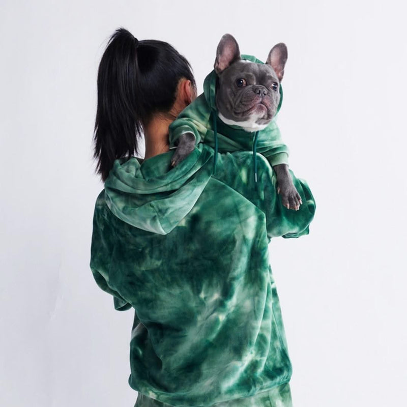 Sudadera de Terciopelo para Perros - Verde Esmeralda