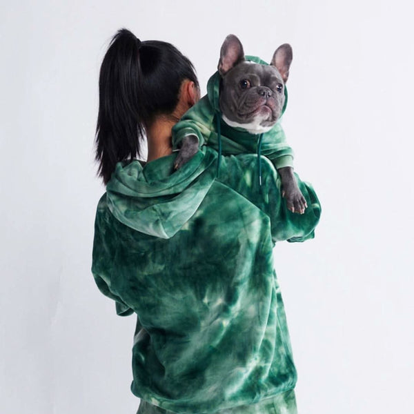 Sudadera de Terciopelo para Humanos - Verde Esmeralda