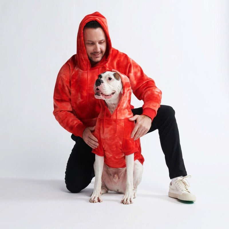 Sudadera de Terciopelo para Perros - Rojo Rubí