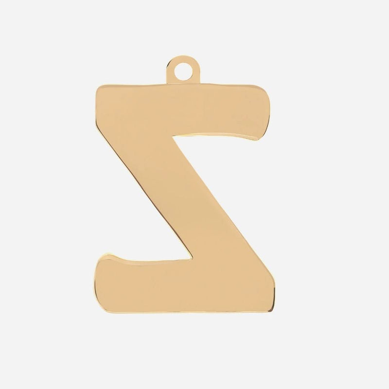 Etiqueta de joyería con letra inicial - Z