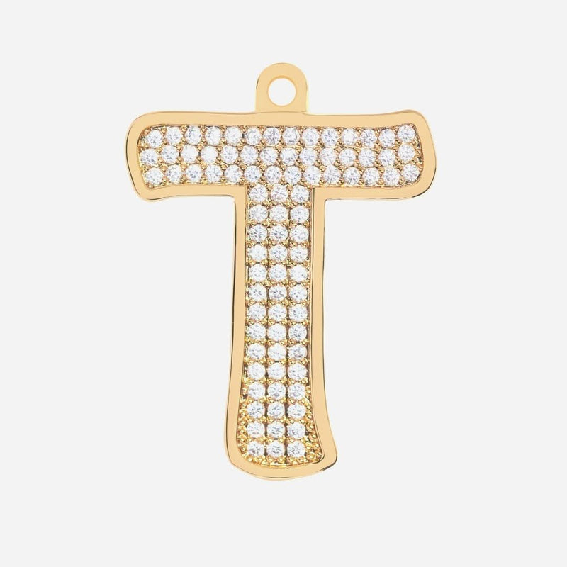 Etiqueta de identificación de joyería con letra inicial (A-Z)