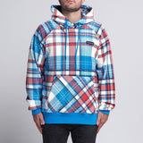 Sudadera a Cuadros para Humanos - Cuadros azules y rojos