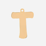 Etiqueta de joyería con letra inicial - T