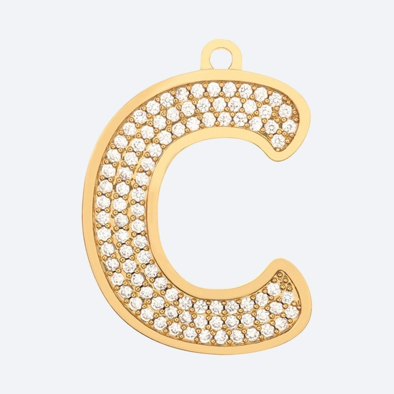 Etiqueta de identificación de joyería con letra inicial (A-Z)