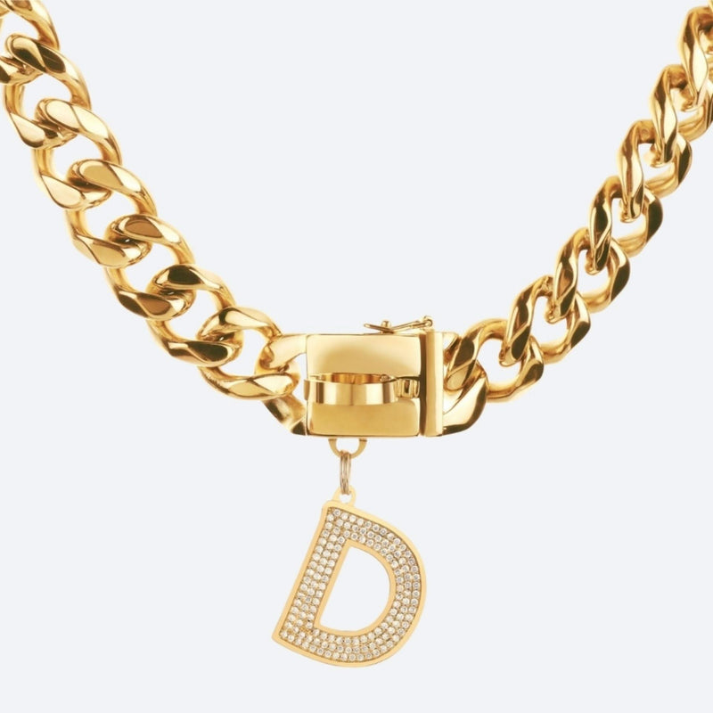 Etiqueta de joyería con letra inicial - D