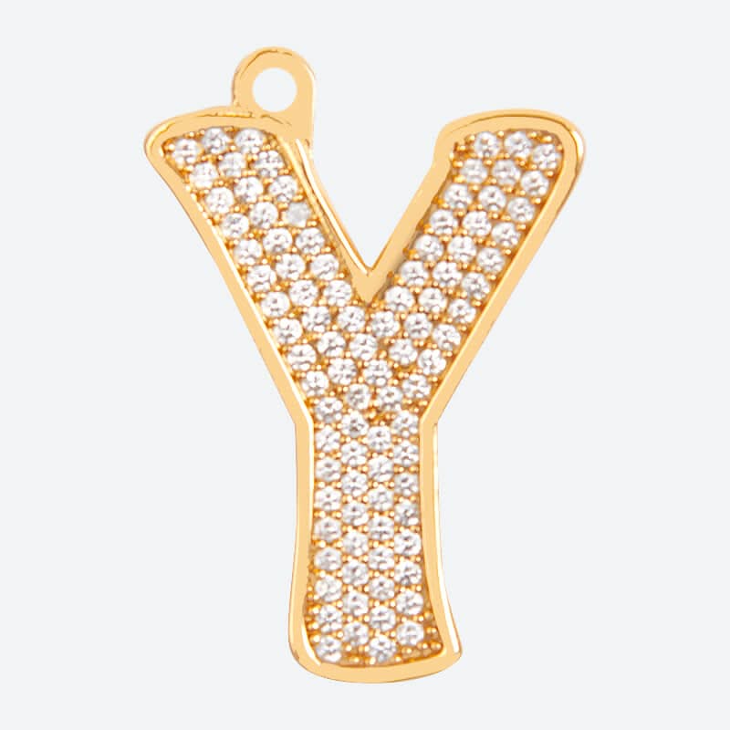 Etiqueta de identificación de joyería con letra inicial (A-Z)
