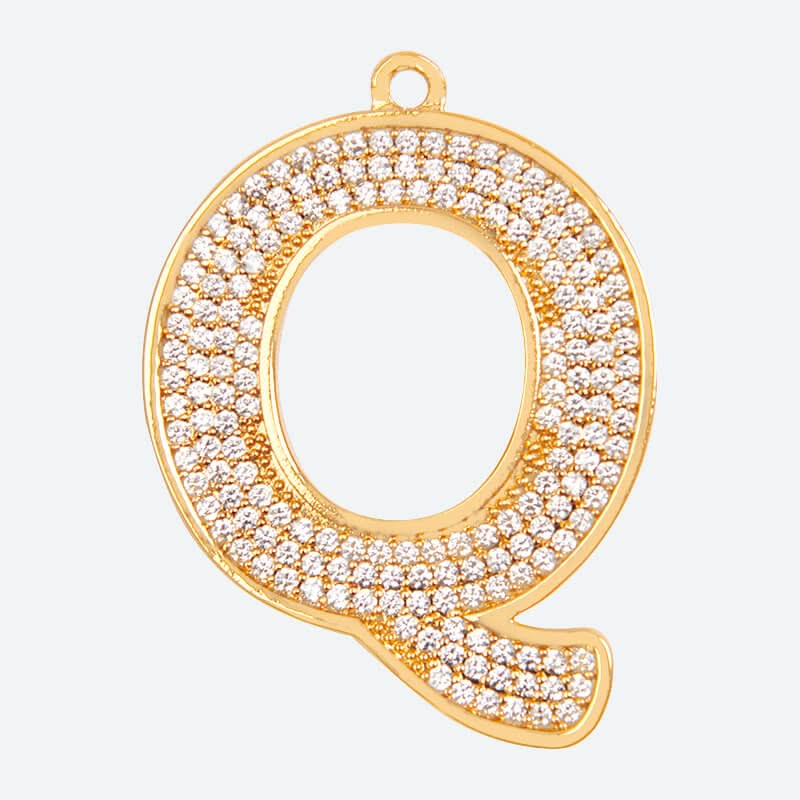 Etiqueta de identificación de joyería con letra inicial (A-Z)