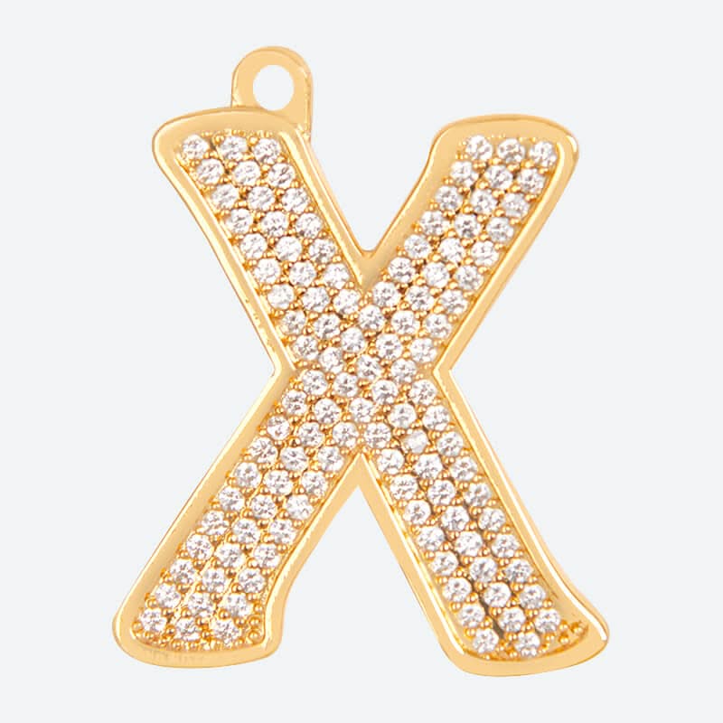 Etiqueta de identificación de joyería con letra inicial (A-Z)
