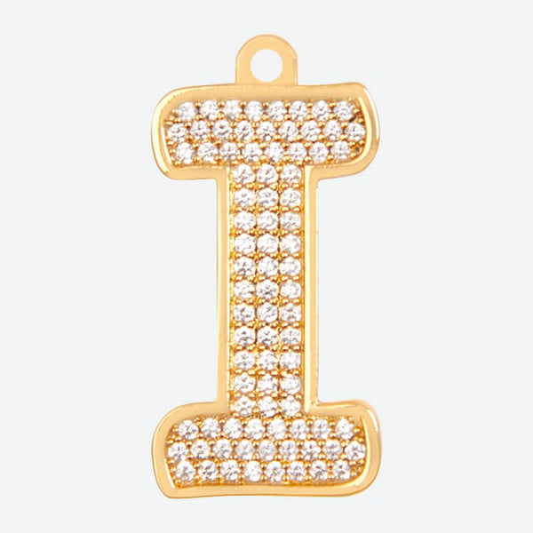 Etiqueta de joyería con letra inicial - I