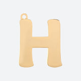 Etiqueta de joyería con letra inicial - H